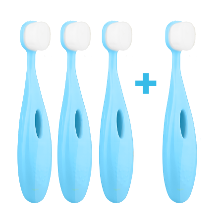 3+1 Ultrasoft Kinderzahnbürste Nanosmile Kids Blue