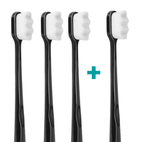 3+1 Ultrasoft zubní kartáček Nanosmile Black
