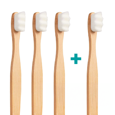 3+1 Ultrasoft zubní kartáček Nanosmile Eco White