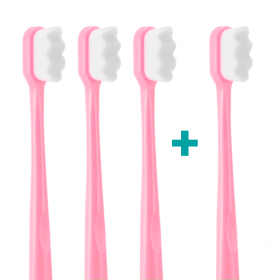 3+1 Ultrasoft zubní kartáček Nanosmile Pink