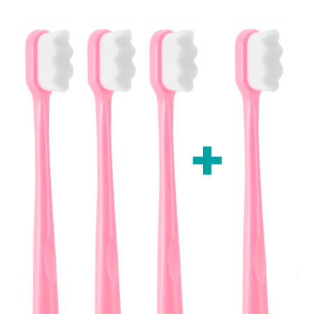 3+1 Ultrasoft Zahnbürste Nanosmile Pink