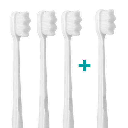 3+1 Ultrasoft zubní kartáček Nanosmile White