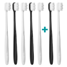 5+2 Ultrasoft Zahnbürste Nanosmile Black&White