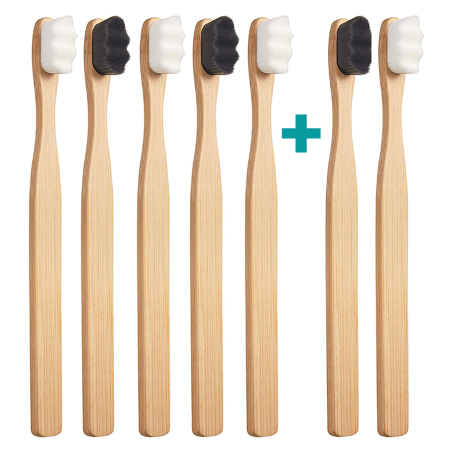Nanosmile Eco Black White Zahnbürste Set