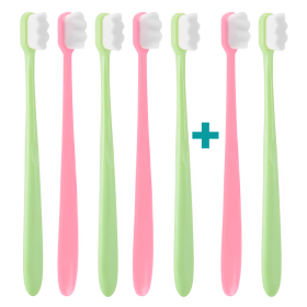 Nanosmile Green&Pink sada zubních kartáčků
