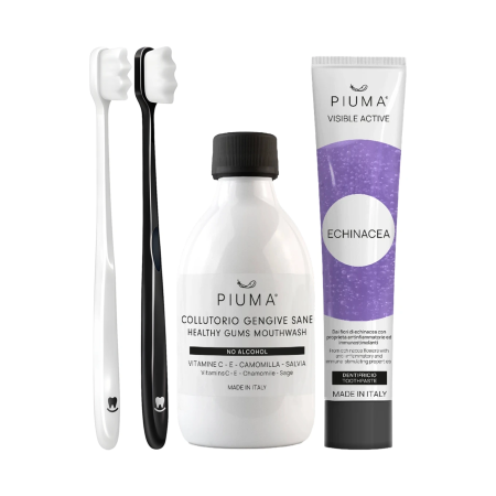 Kompletní set ústní péče Nanosmile & Piuma