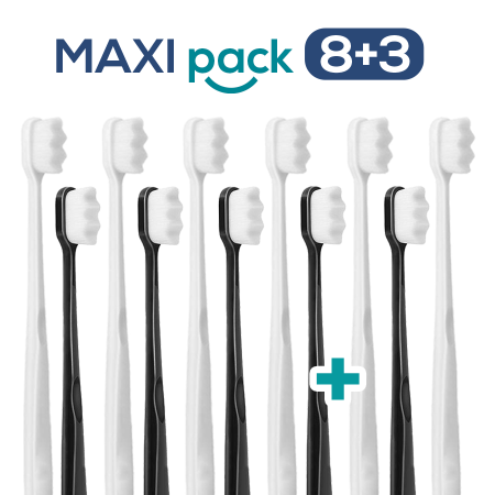 MAXI PACK 8+3 Nanosmile Black White