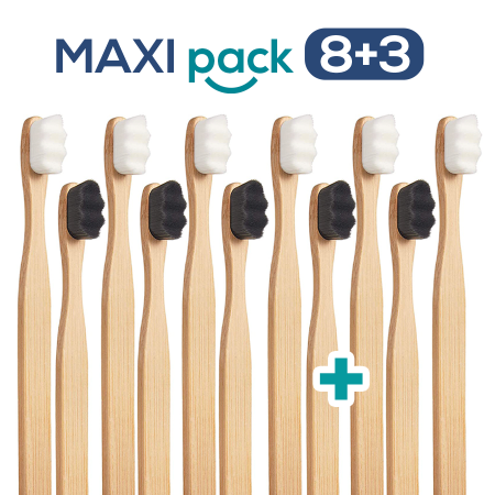 MAXI PACK Nanosmile Black White Zahnbürsten